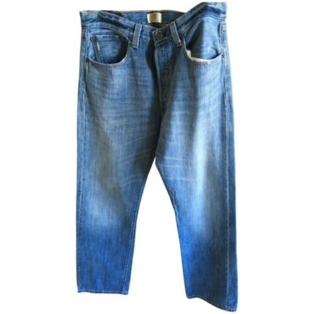 Levi's unisex 501 Light Blue Straight Leg Jeans